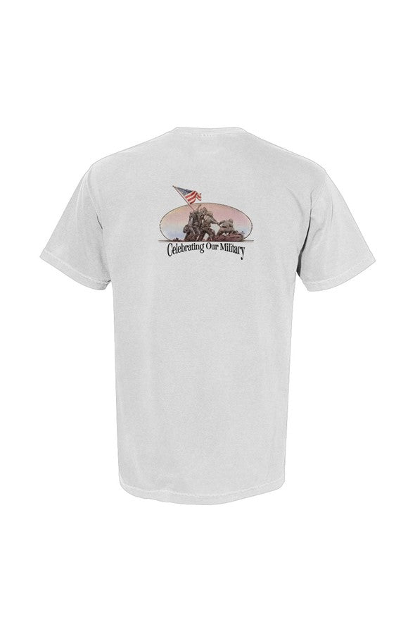 Raising the Colors — Iwo Jima Pocket Tee