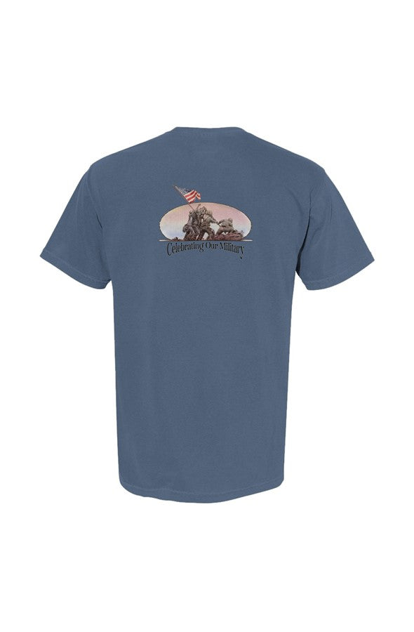 Raising the Colors — Iwo Jima Pocket Tee