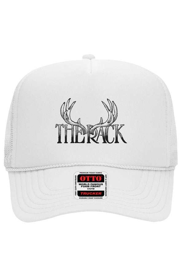 The rack logo trucker hat