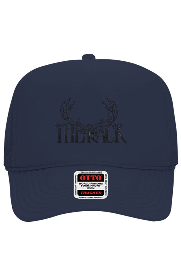The rack logo trucker hat