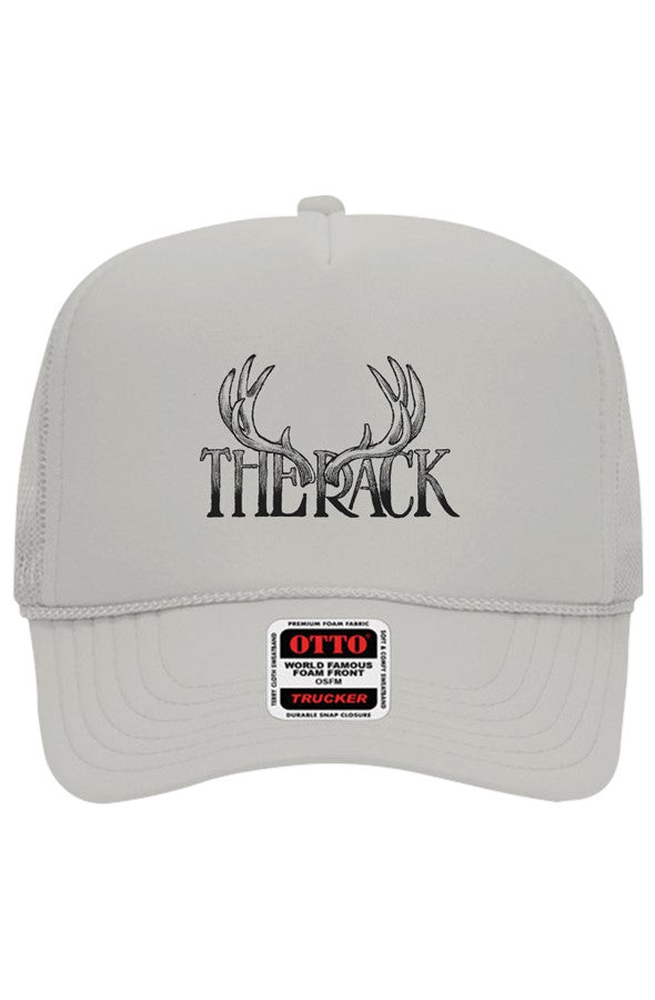 The rack logo trucker hat